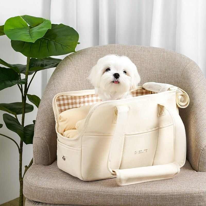Bolsa de Transporte Luxuosa para Pets Pequenos – Acolchoada, Estilosa e Confortável