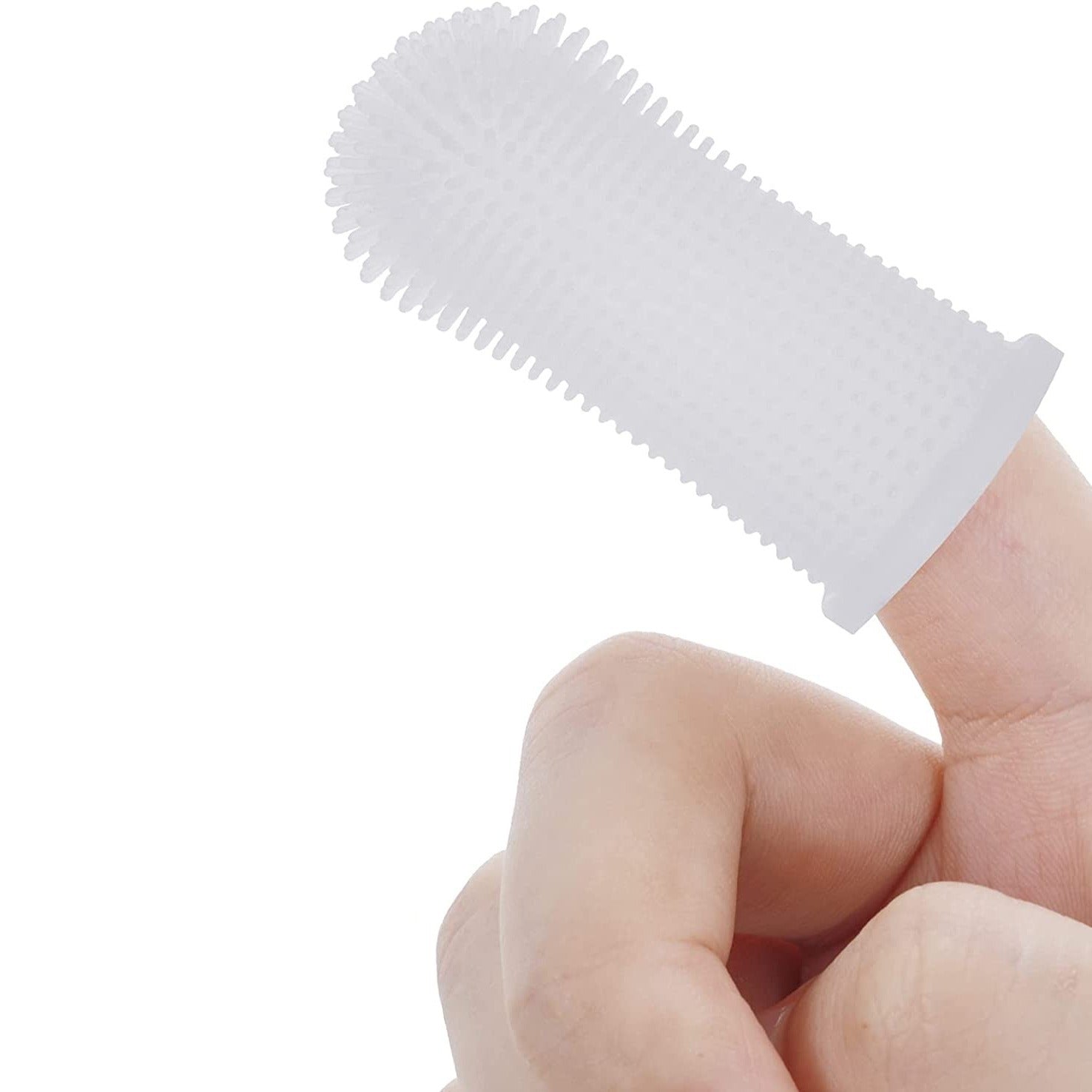 Escova Dental de Silicone para Pets – Higiene Bucal Segura e Sem Estresse