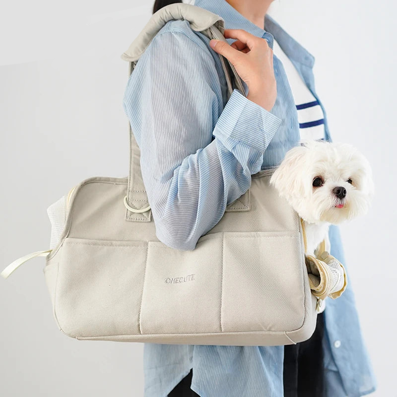 Bolsa de Transporte Luxuosa para Pets Pequenos – Acolchoada, Estilosa e Confortável