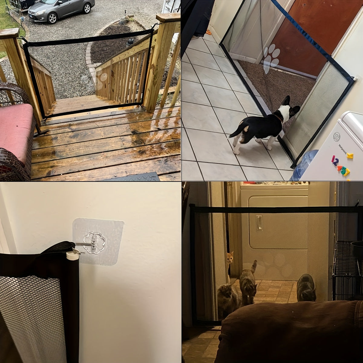 Grade de Segurança Portátil para Pets – Instale Sem Furos