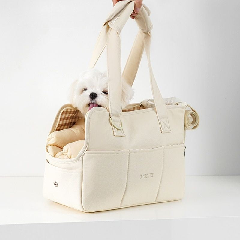 Bolsa de Transporte Luxuosa para Pets Pequenos – Acolchoada, Estilosa e Confortável