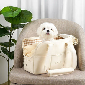 Bolsa de Transporte Luxuosa para Pets Pequenos – Acolchoada, Estilosa e Confortável