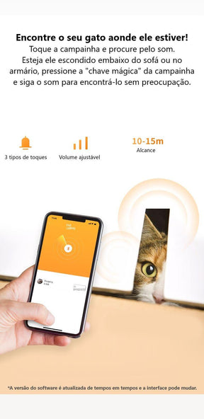 Coleira com Rastreador para Gatos – Localizacao em Tempo Real e Sem Mensalidade