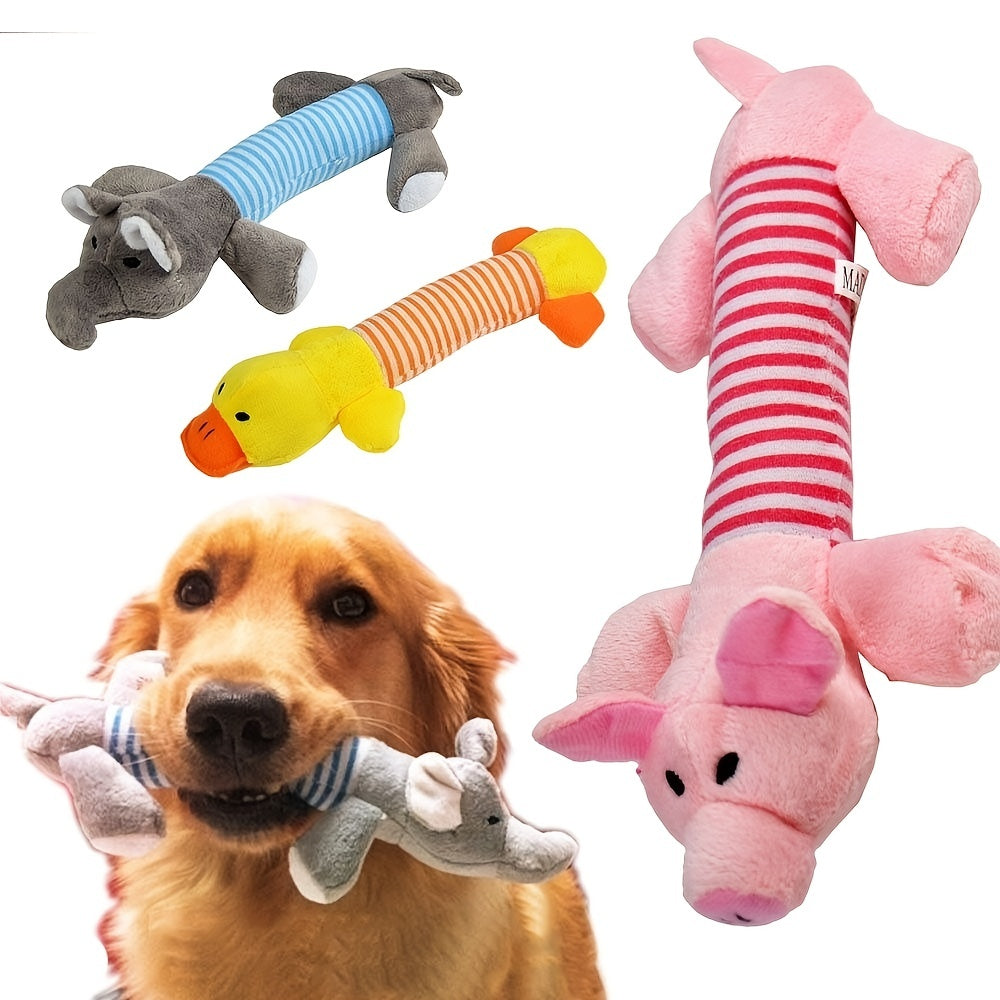 Brinquedo de Pelúcia com Apito para Cães – Mordidas e Diversão Garantida