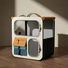 Mala de transporte 3 em 1 para pets com rodinhas com design moderno e resistente