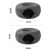 Cama Interativa Túnel para Gatos – Descanso e Diversão em Um Só Produto