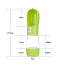 Garrafa Portátil 2 em 1 para Pets — Água e Ração no Mesmo Acessório