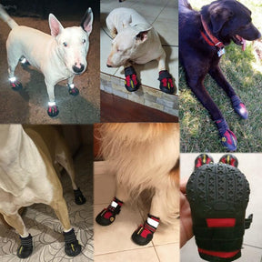 Sapato Impermeável Antiderrapante para Cães – Proteção Contra Frio, Calor e Impactos