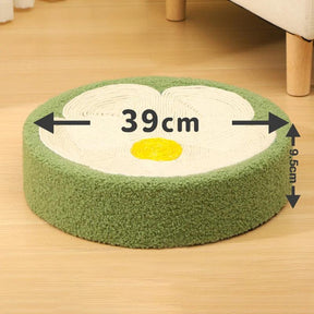 Cama Arranhadora de Sisal para Gatos – Formato de Tigela, Confortável e Antiestresse