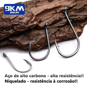 Anzóis Aço 50-100 Pcs