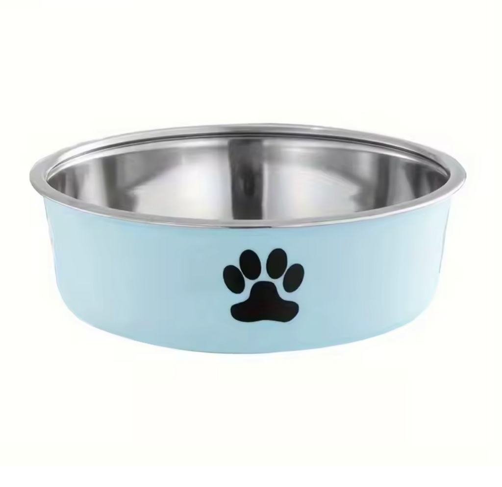 Cachorro feliz usando tigela antiderrapante para pets com base estável