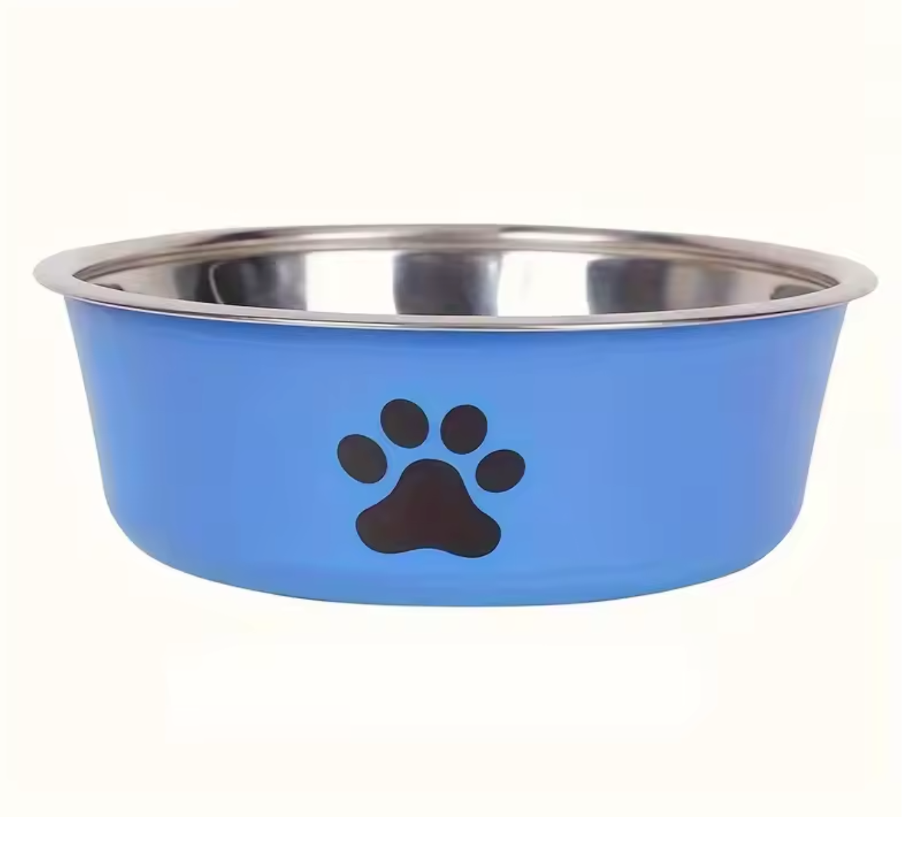 Tigela antiderrapante para pets com base estável em cor vibrante para fácil visualização