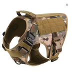 Peitoral tático militar para cachorro com fechos resistentes e design ergonômico