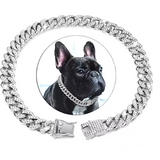 Colar Pet Estilo Cubano para Cachorro e Gato — Design Marcante e Conforto