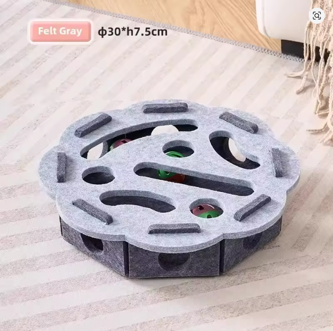 Conjunto com diferentes tamanhos da caixa quebra-cabeça para gatos para vários perfis