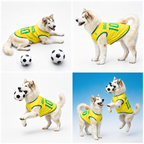 Camiseta Brasil Copa do Mundo Para Cachorro — Número 10