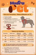 Peitoral Ajustável para Cachorro com Faixa Refletiva