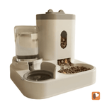 alimentador automático para pets com reservatório transparente e design moderno