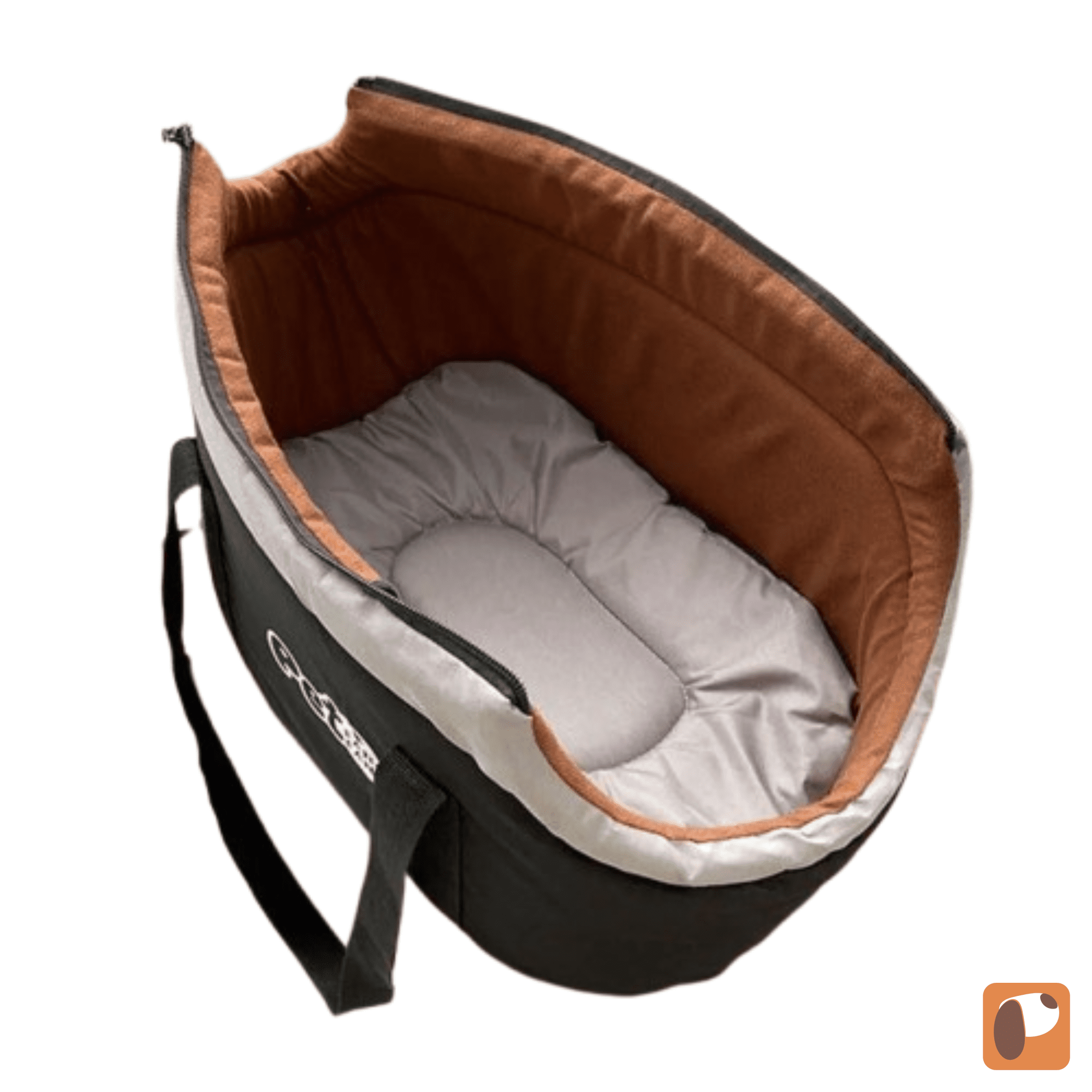 Bolsa de colo para pets pequenos com alça ajustável e tecido resistente para transporte confortável