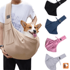 Bolsa transversal para pets pequenos com alça ajustável e tecido resistente para transporte confortável