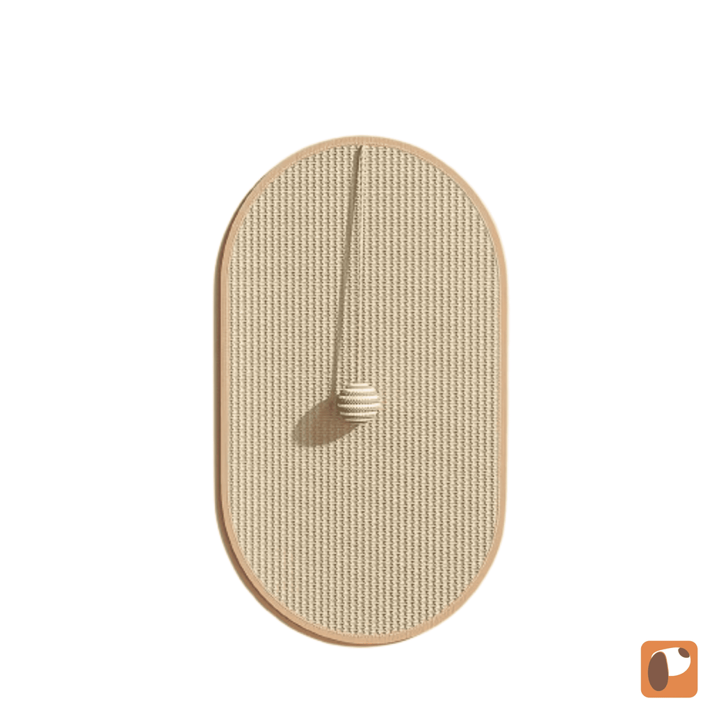 Arranhador de sisal para gatos com base estável e superfície resistente para proteger móveis