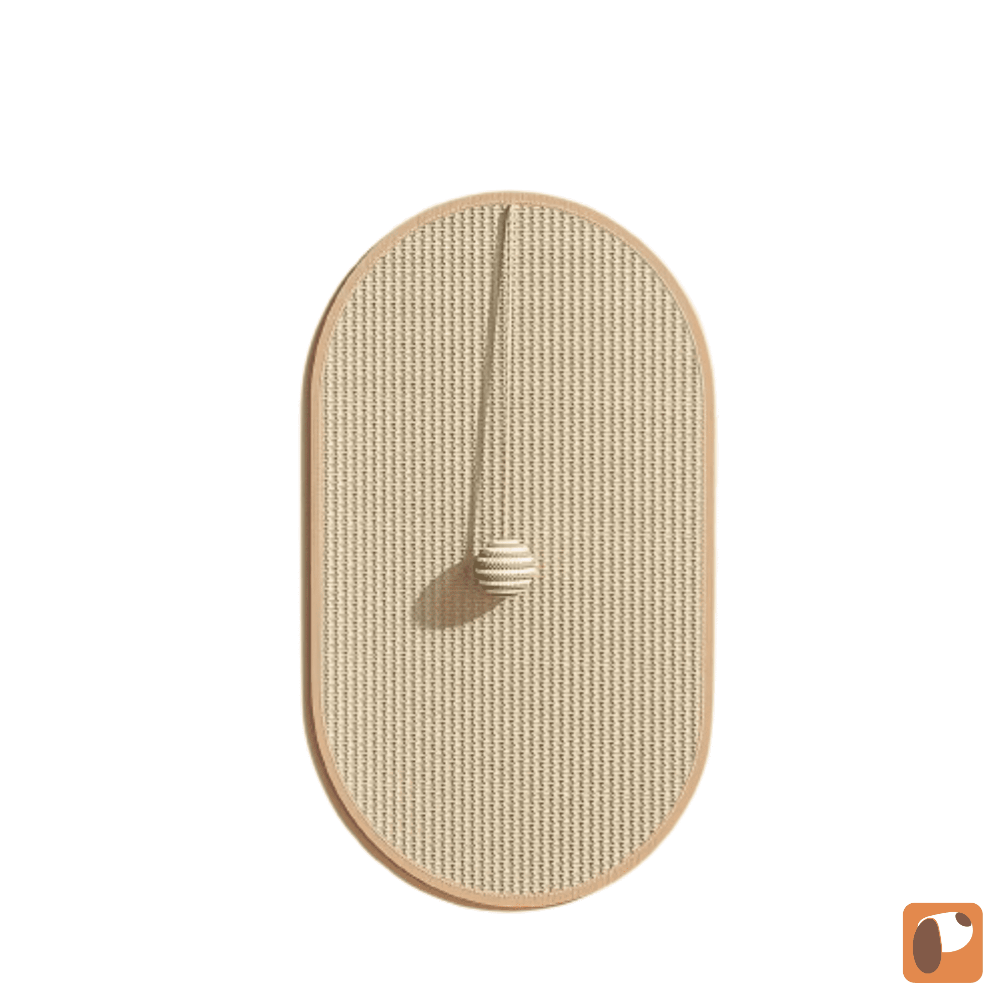 Arranhador de sisal para gatos com base estável e superfície resistente para proteger móveis