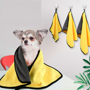 Toalha Ultra Absorvente para Pets – Secagem Rápida e Conforto Pós-Banho