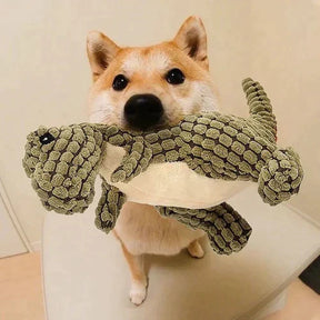 Brinquedo de Pelúcia com Apito para Cães – Estímulo Auditivo e Mordidas Seguras