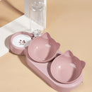 Tigela 3 em 1 para Gatos com Bebedouro Automático — Alimentação Completa e Organizada