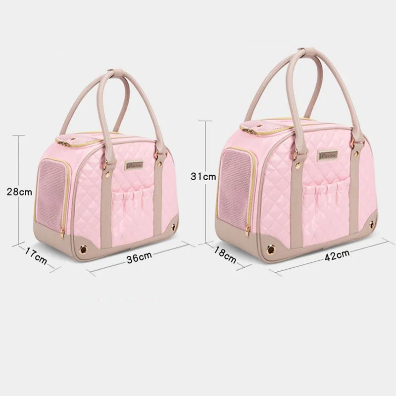 Detalhe da almofada interna macia da bolsa transportadora para pets garantindo conforto extra