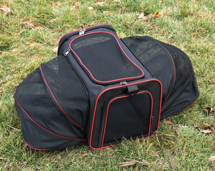 Bolsa de transporte para pets pequenos Madrupet com design prático e ventilação eficiente