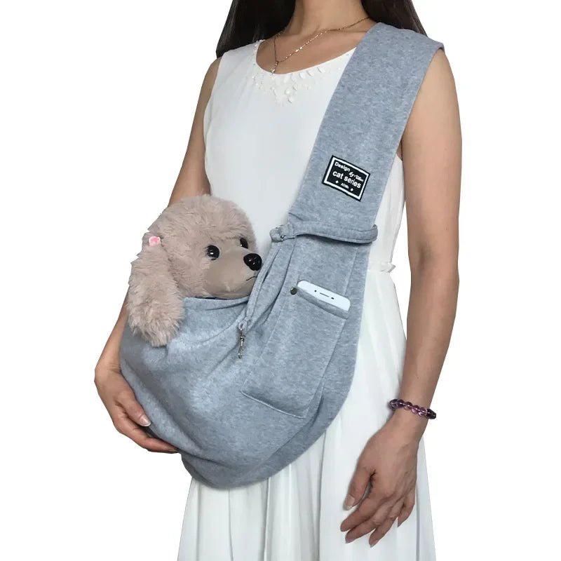 Bolsa transversal para pets pequenos com fechamento seguro para transporte prático e confortável