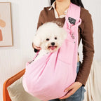 Bolsa transversal para pets pequenos com interior acolchoado para maior conforto do pet