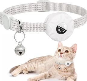 Coleira Compatível com GPS para Gatos – Ajuste Perfeito e Seguro