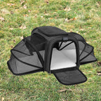 Bolsa de transporte para pets pequenos dobrada para armazenamento compacto e fácil transporte