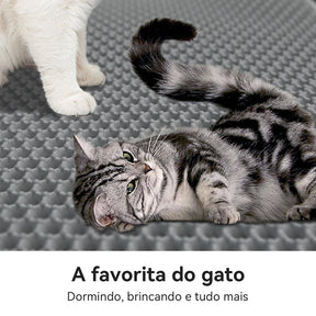 Tapete Limpa Patas para Gatos – Retém Areia e Protege o Ambiente