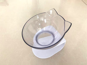 Comedouro e Bebedouro Elevado Para Gatos – Formato de Gatinho e Postura Saudável