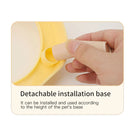 Uma tigela dupla colorida de dopamina para animais de estimação, alimentação da moda, grande capacidade, aço inoxidável, tigela para cães, água potável, pescoço, gato, tigela dupla