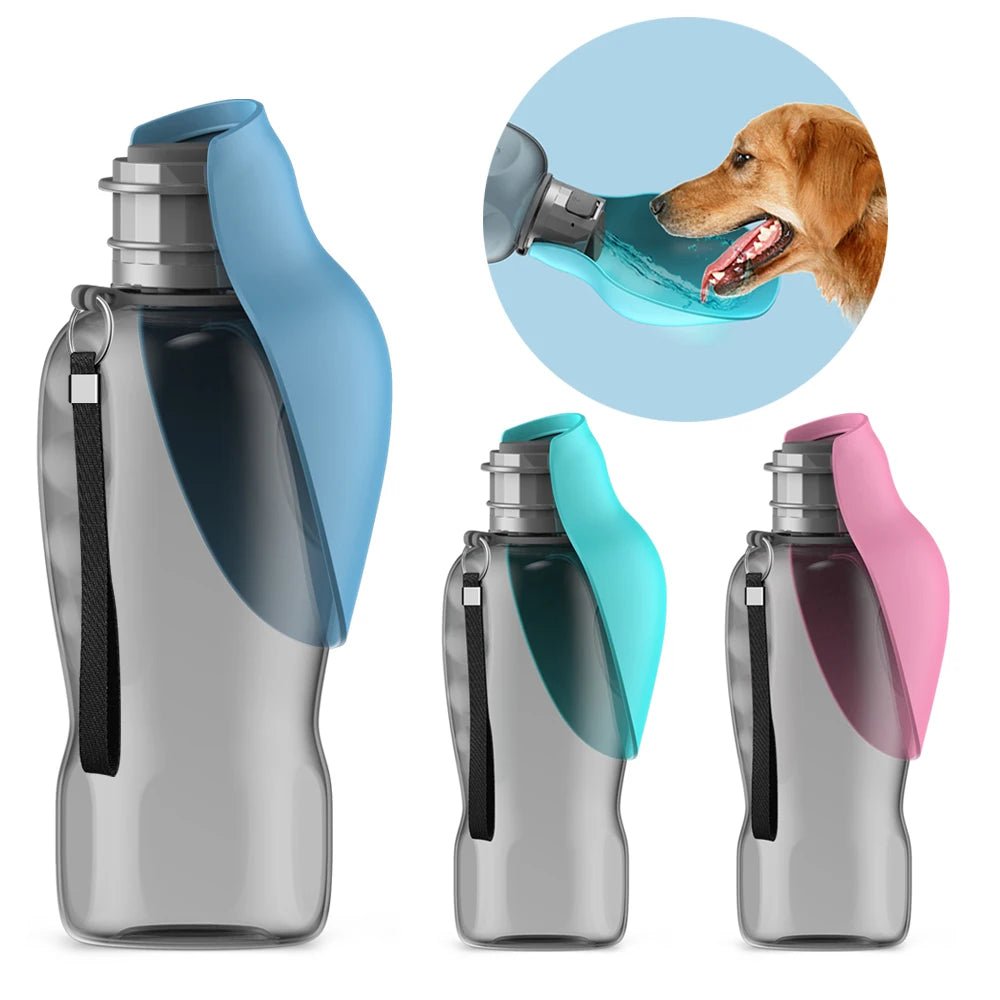 Garrafa de água portátil para cães, 800ml, para cães pequenos, médios e grandes, viagem ao ar livre, tigela, filhote de cachorro, gato, alimentador, animais de estimação, acessórios labrador