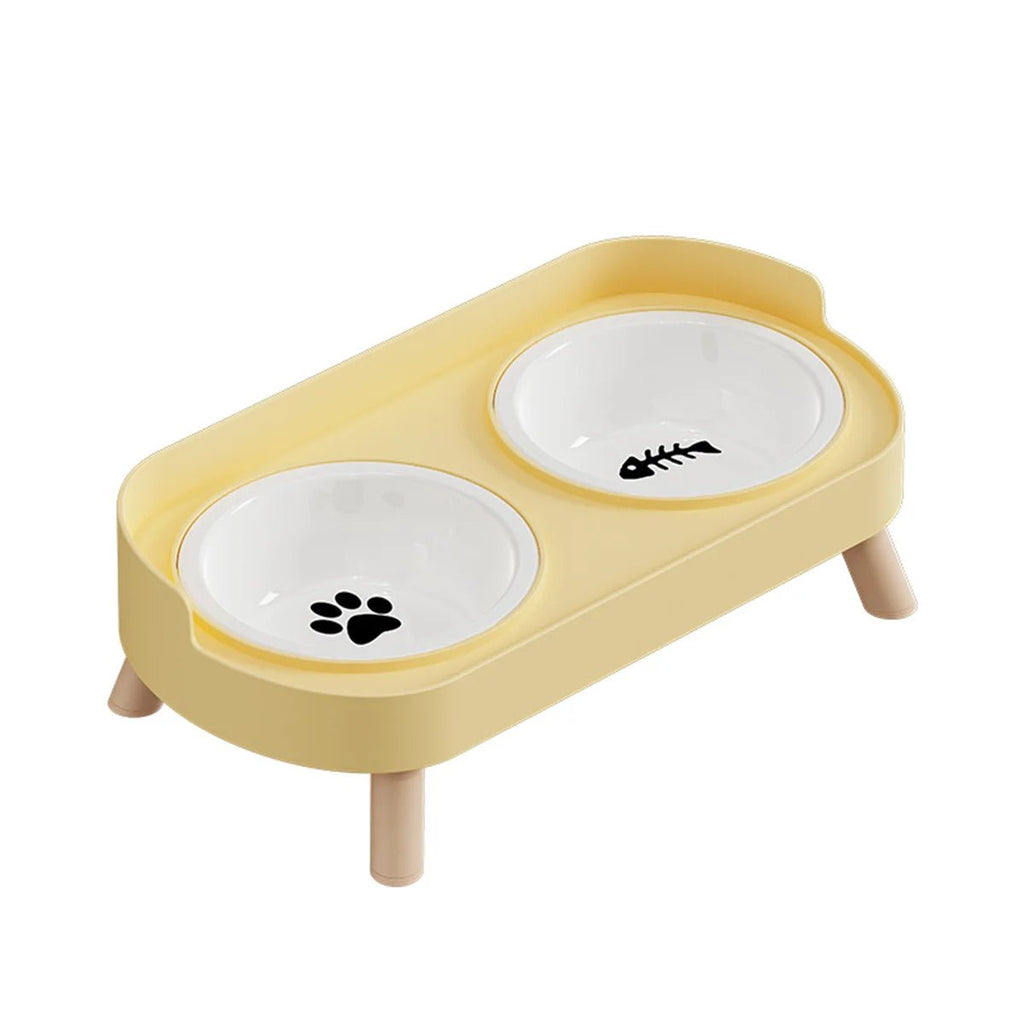 comedouro e bebedouro duplo elevado para pets facilitando a alimentação saudável