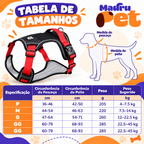 Coleira Peitoral Anti Puxão para Cachorro — Ajustável e Refletiva para Segurança