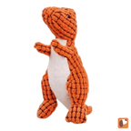 Brinquedo de pelúcia para cães formato dinossauro com apito que estimula o instinto de brincar