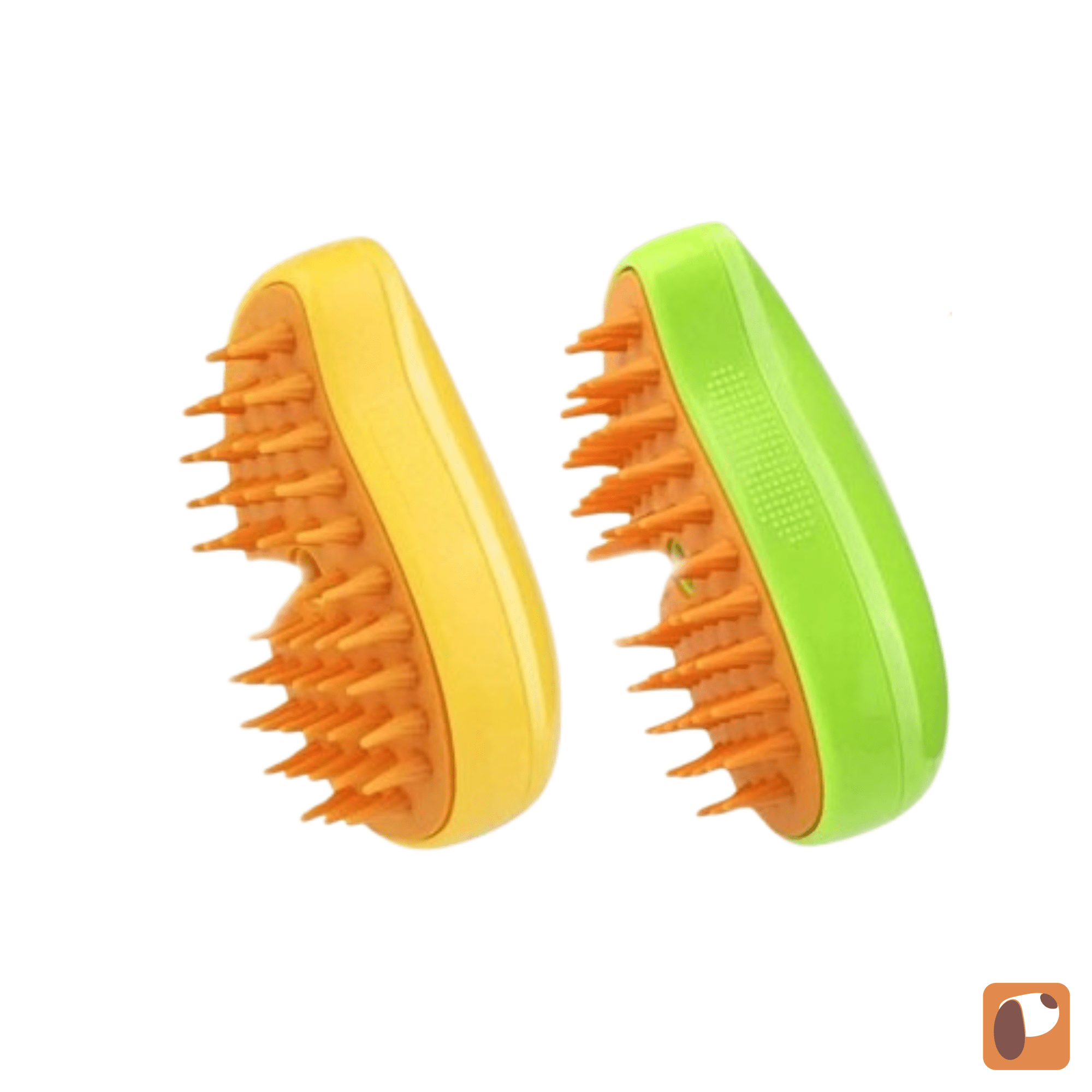 Escova a vapor para pets removendo pelos soltos com design ergonômico e confortável