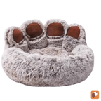 Cama Patinha Macia para Pets ultra acolchoada em tecido confortável para cães e gatos
