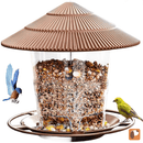 Comedouro Suspenso para Pássaros Selvagens — Alimentação Fácil e Sem Bagunça