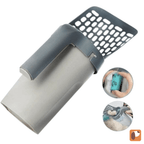 Pá higiênica para gatos com dispenser embutido para limpeza prática, acessório essencial para higiene felina