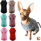 Suéter para cães e gatos em tecido macio, garantindo conforto e estilo para seu pet no inverno