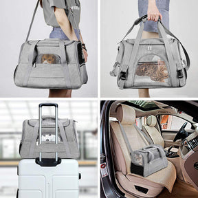 Bolsa de Transporte para Pets Pequenos – Confortável, Ventilada e com Alça Antiderrapante