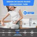 Visão lateral do aspirador 7 em 1 para pets com foco na alça ergonômica e botões de controle