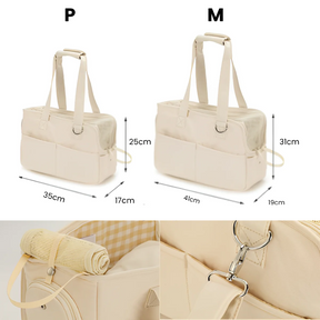 Bolsa de Transporte Luxuosa para Pets Pequenos – Acolchoada, Estilosa e Confortável